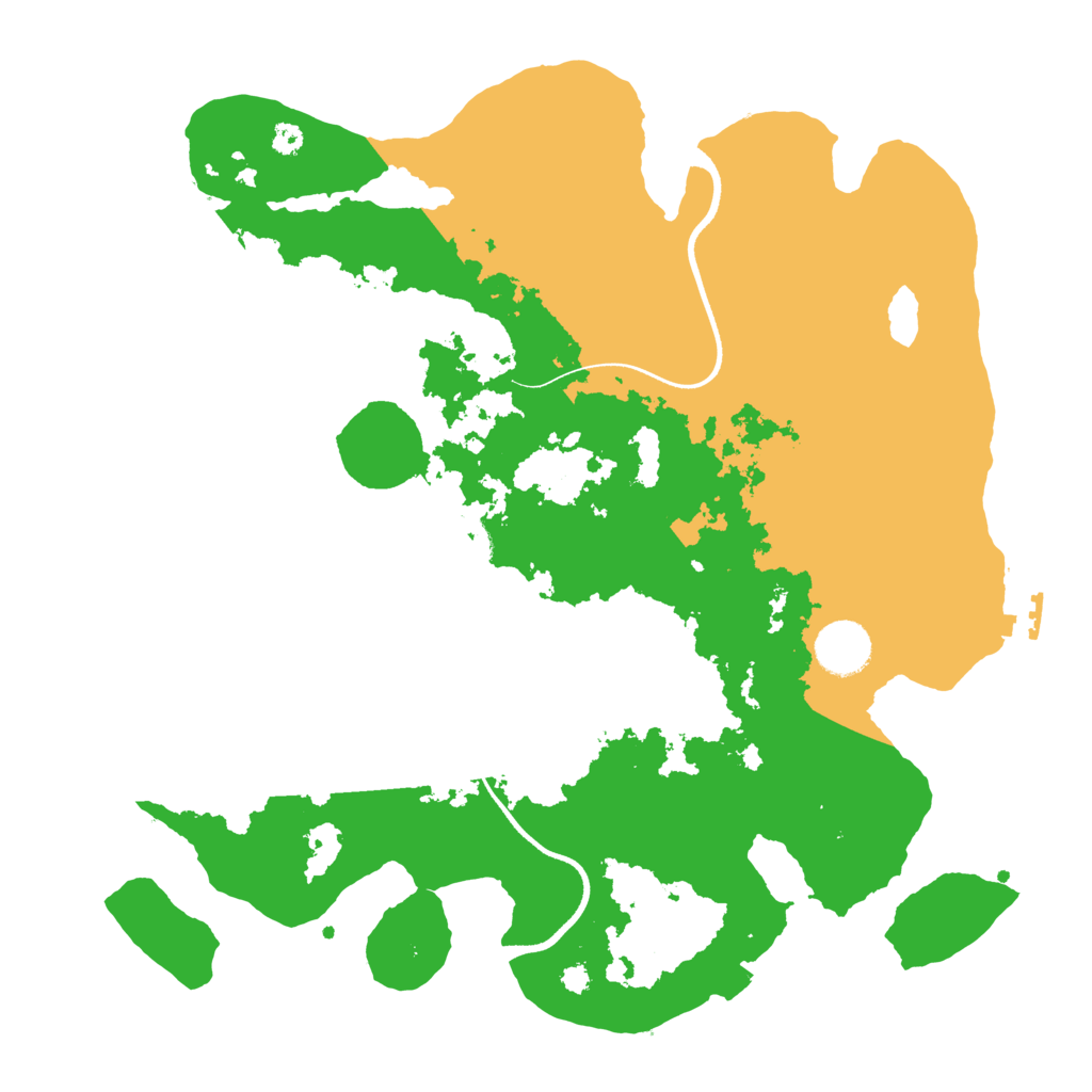 Biome Rust Map: Procedural Map, Size: 3500, Seed: 58608737