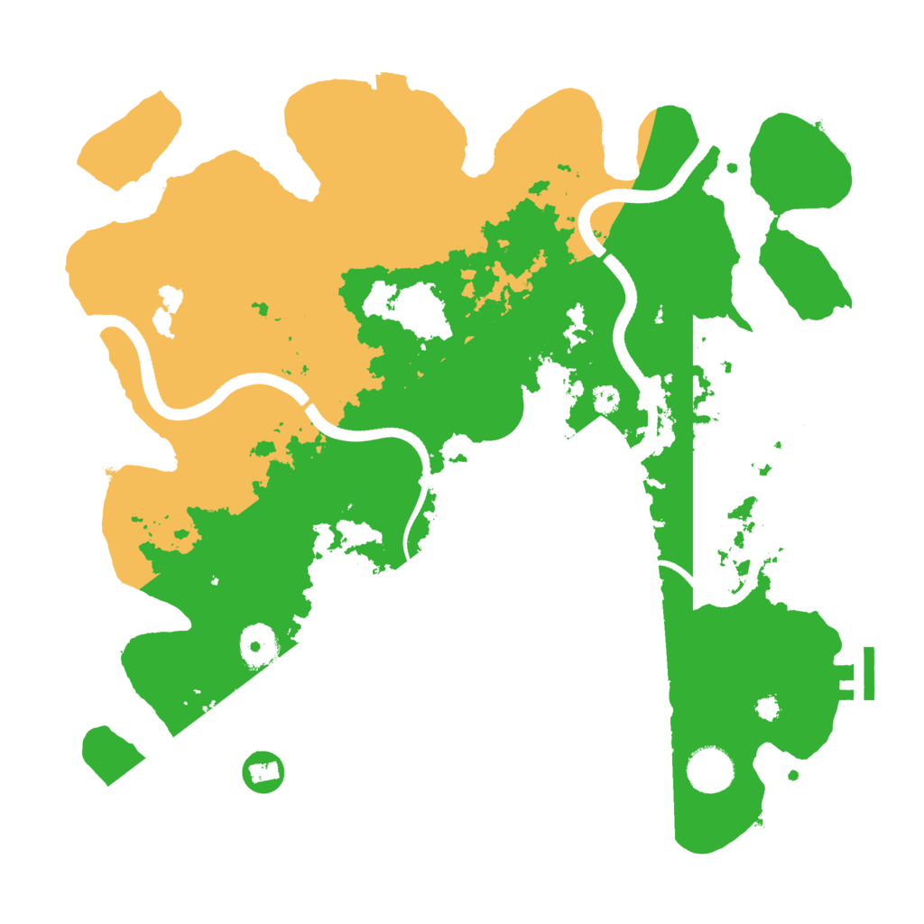 Biome Rust Map: Procedural Map, Size: 3500, Seed: 92054319