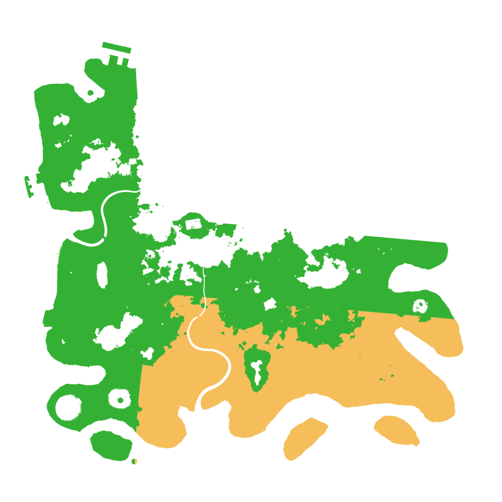 Biome Rust Map: Procedural Map, Size: 3500, Seed: 596139619