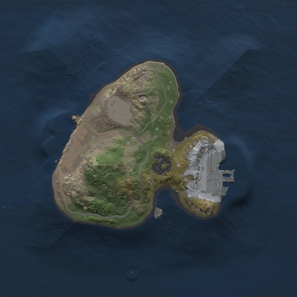 Rust Map: Procedural Map, Size: 1500, Seed: 281945479, 5 Monuments