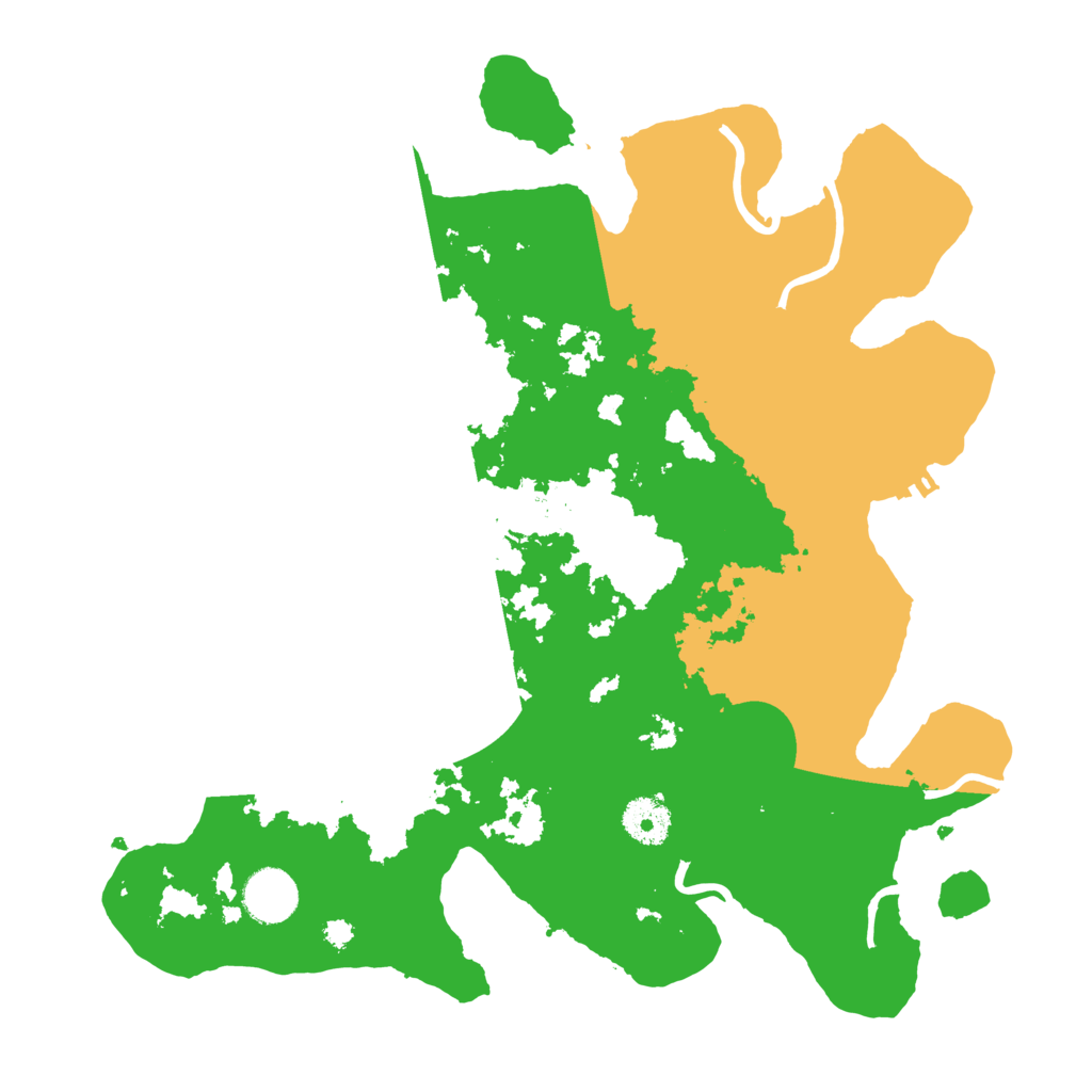 Biome Rust Map: Procedural Map, Size: 3500, Seed: 205457942