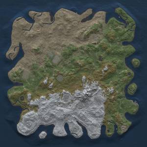 Rust Map: Procedural Map, Size: 5000, Seed: 1791370077, 18 Monuments
