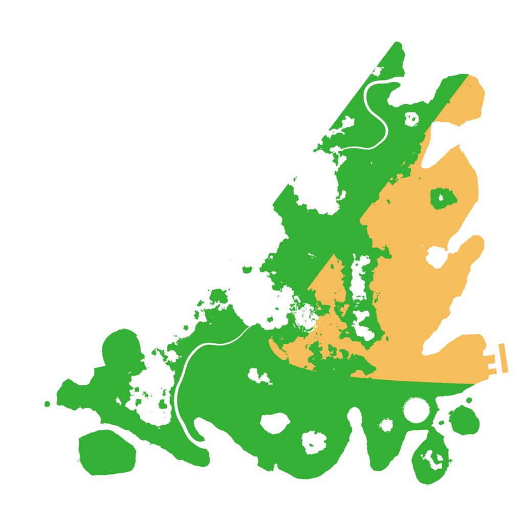 Biome Rust Map: Procedural Map, Size: 3600, Seed: 60494300
