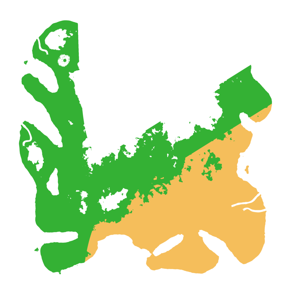 Biome Rust Map: Procedural Map, Size: 3700, Seed: 430407878