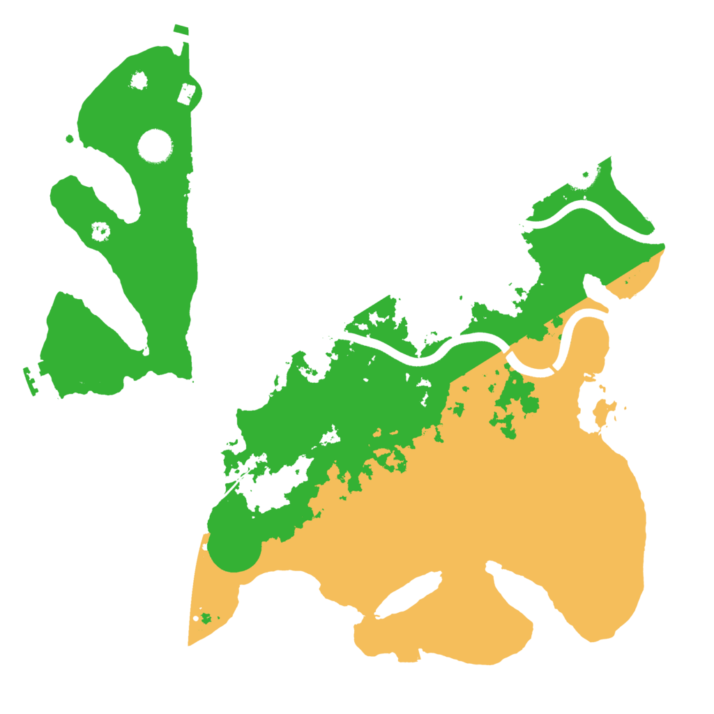 Biome Rust Map: Procedural Map, Size: 3700, Seed: 430407878