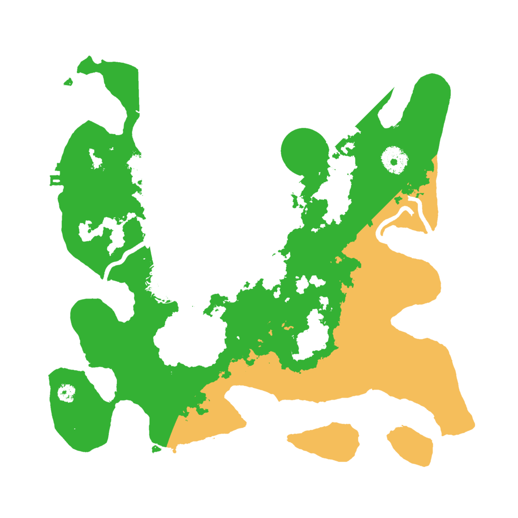 Biome Rust Map: Procedural Map, Size: 3000, Seed: 437464610