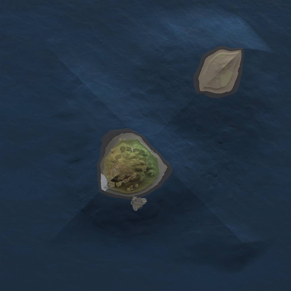 Rust Map: Procedural Map, Size: 1000, Seed: 539538116, 3 Monuments