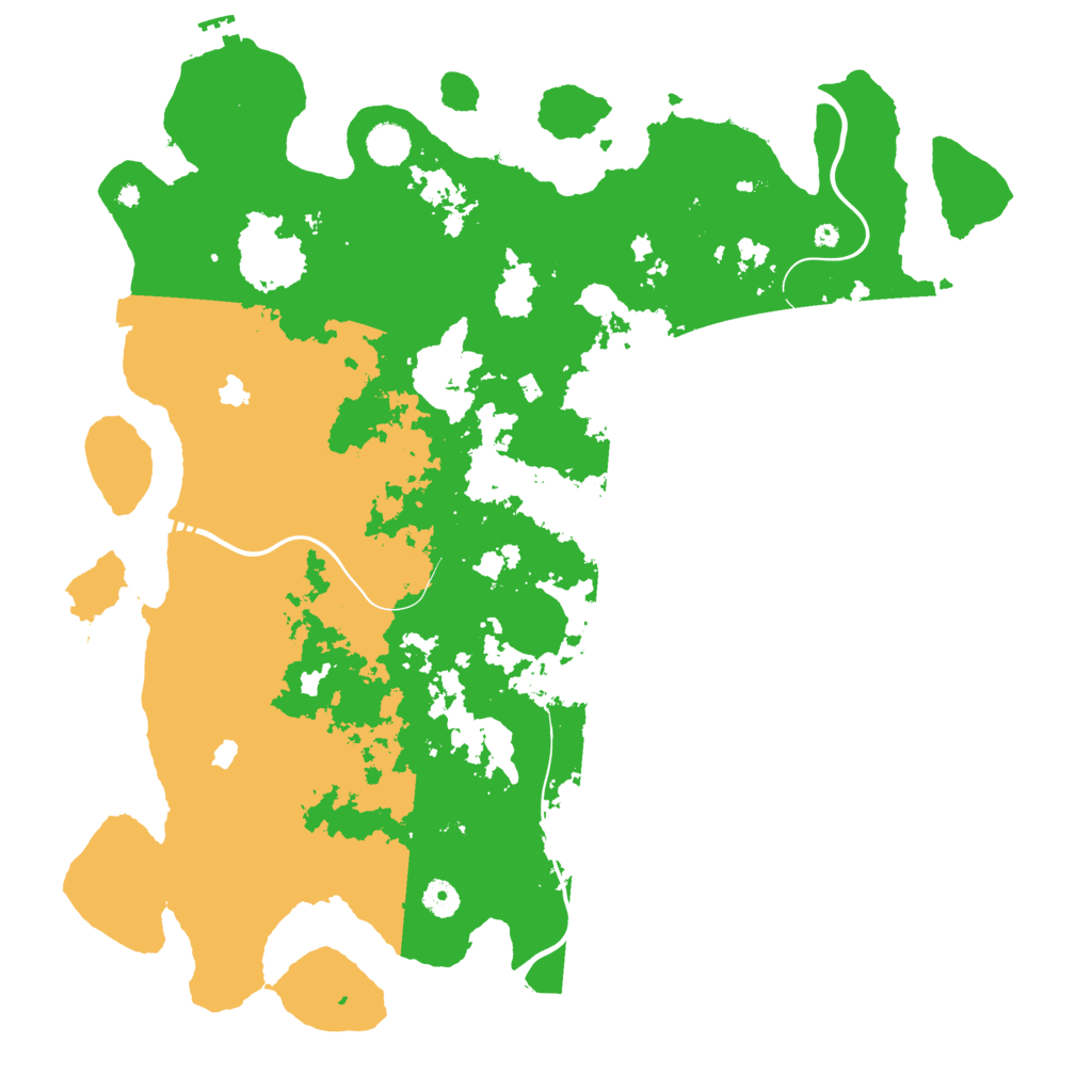 Biome Rust Map: Procedural Map, Size: 4500, Seed: 244984210