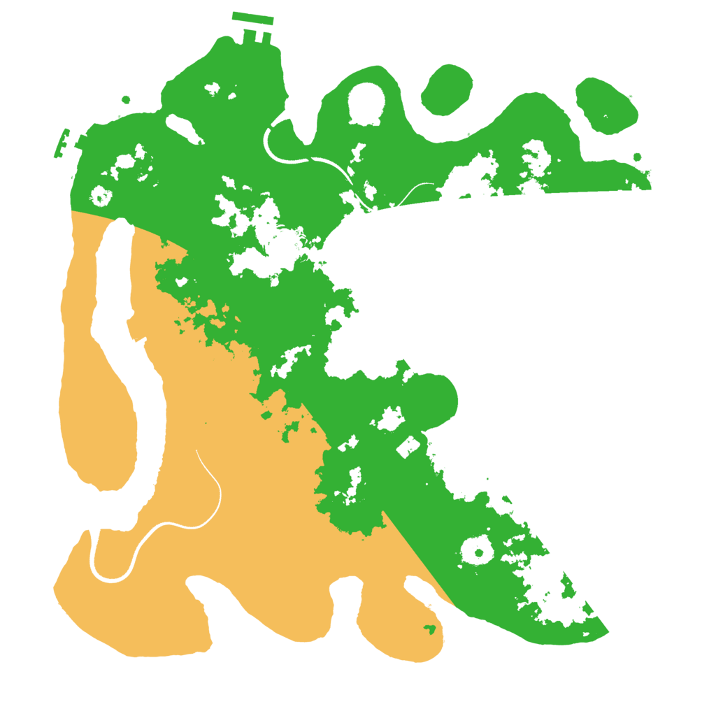 Biome Rust Map: Procedural Map, Size: 3500, Seed: 3254675