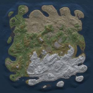 Thumbnail Rust Map: Procedural Map, Size: 4250, Seed: 728576, 17 Monuments