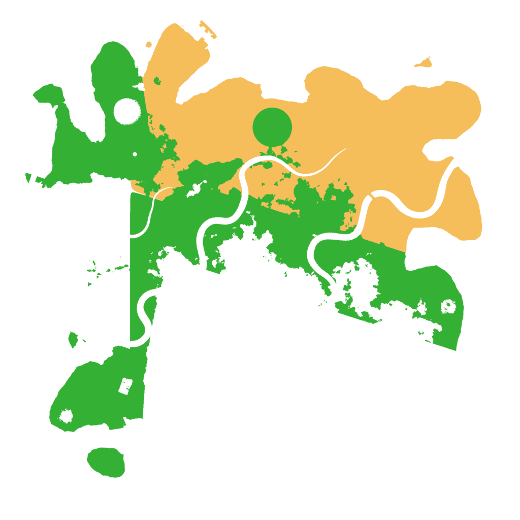 Biome Rust Map: Procedural Map, Size: 3500, Seed: 1542702634