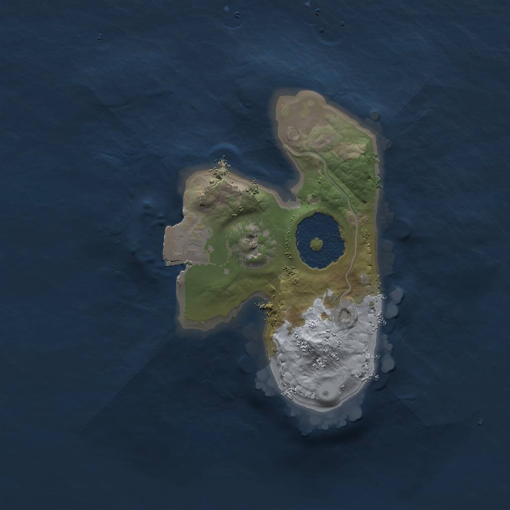 Rust Map: Procedural Map, Size: 1500, Seed: 4539678, 1 Monuments