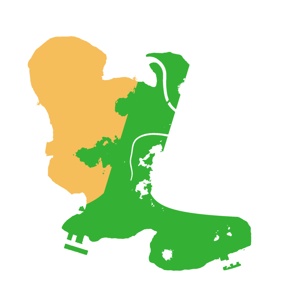 Biome Rust Map: Procedural Map, Size: 2500, Seed: 769590836