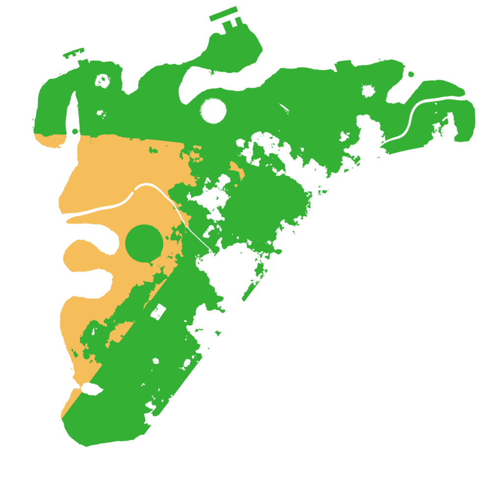Biome Rust Map: Procedural Map, Size: 3500, Seed: 1074536375