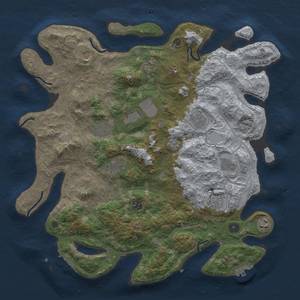 Rust Map: Procedural Map, Size: 4250, Seed: 2001348399, 18 Monuments