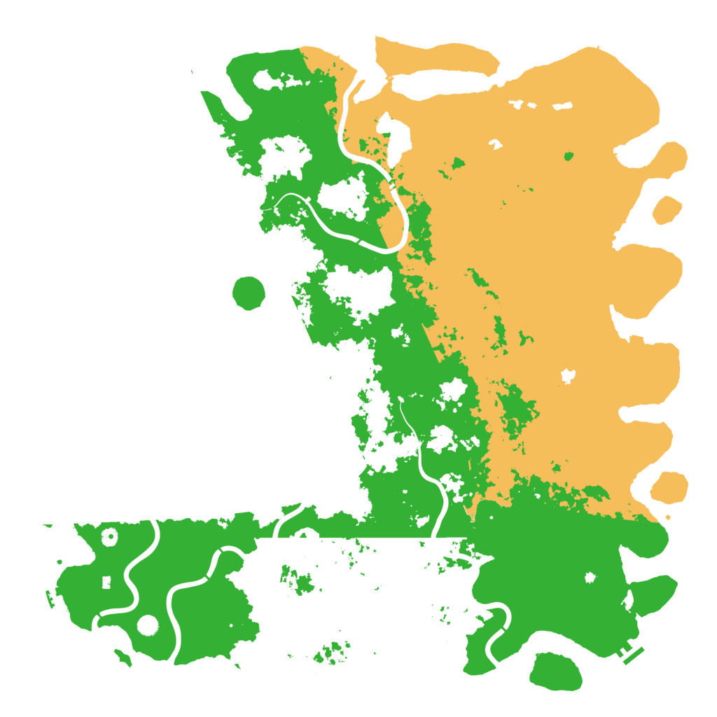 Biome Rust Map: Procedural Map, Size: 6000, Seed: 524