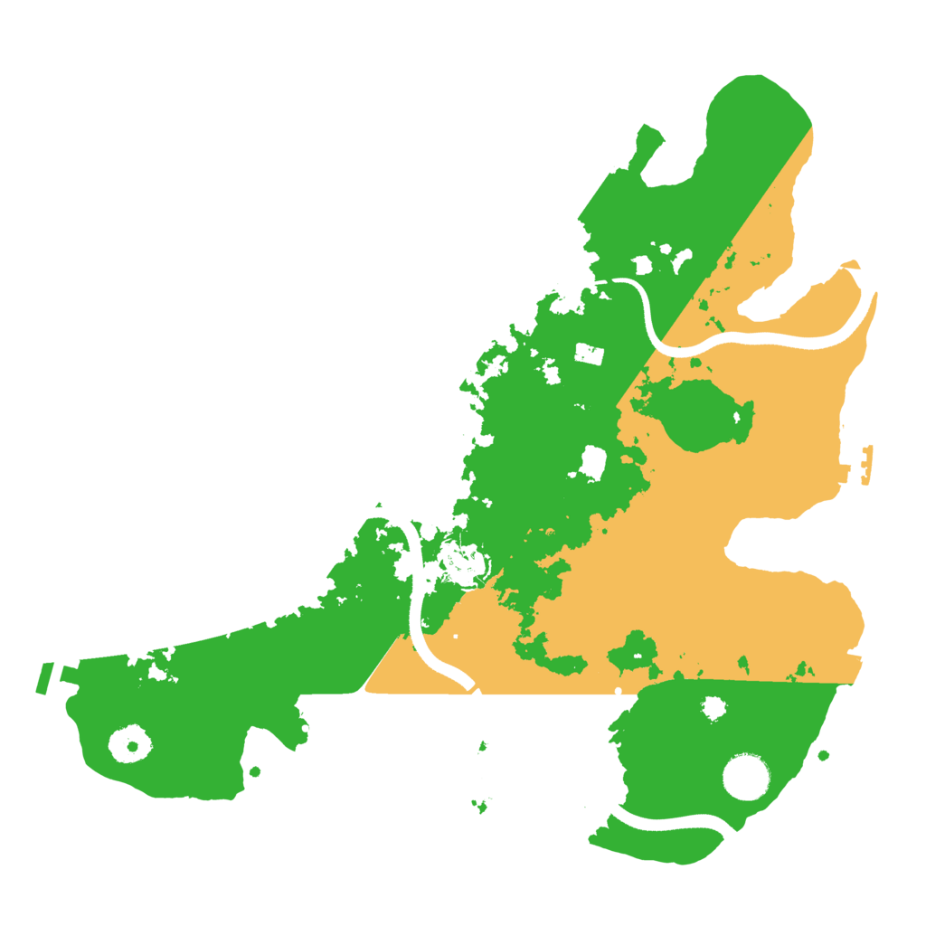 Biome Rust Map: Procedural Map, Size: 3500, Seed: 1157115136