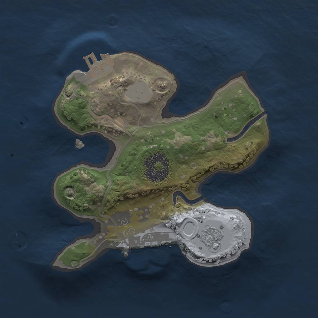 Rust Map: Procedural Map, Size: 1700, Seed: 1425713032, 6 Monuments