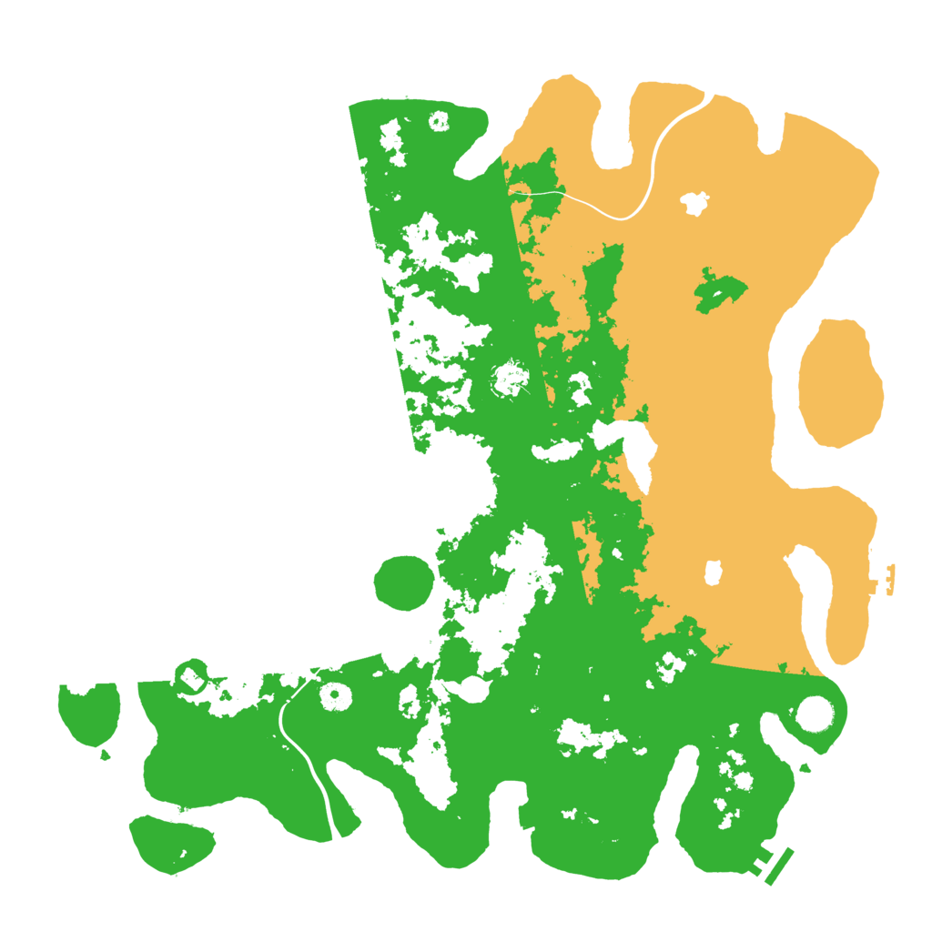 Biome Rust Map: Procedural Map, Size: 4500, Seed: 1842694167