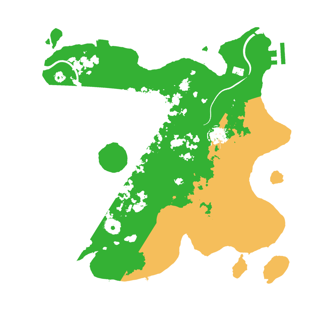 Biome Rust Map: Procedural Map, Size: 3000, Seed: 2454933