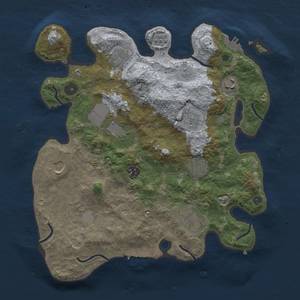 Thumbnail Rust Map: Procedural Map, Size: 3500, Seed: 2192734, 16 Monuments