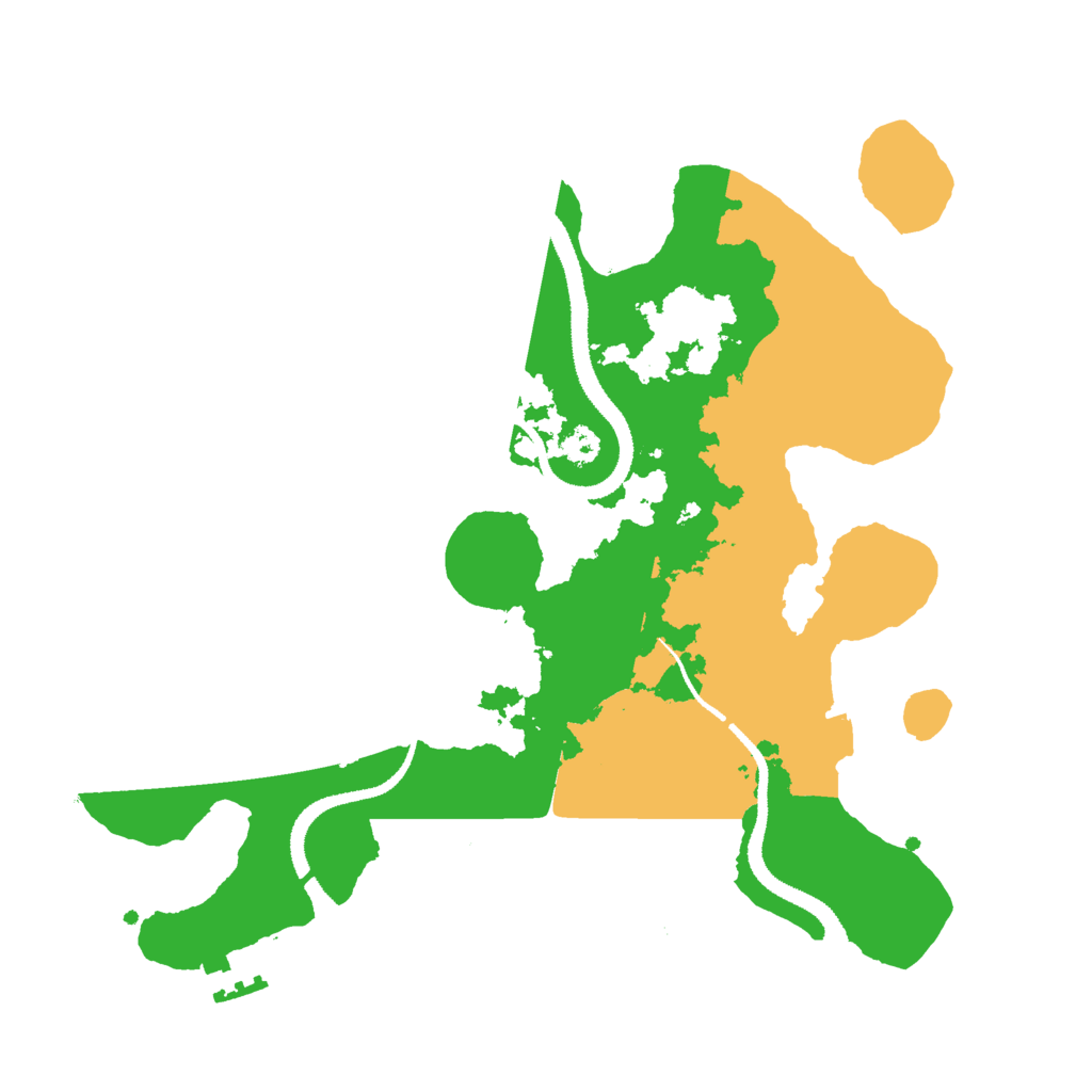 Biome Rust Map: Procedural Map, Size: 3000, Seed: 138522466