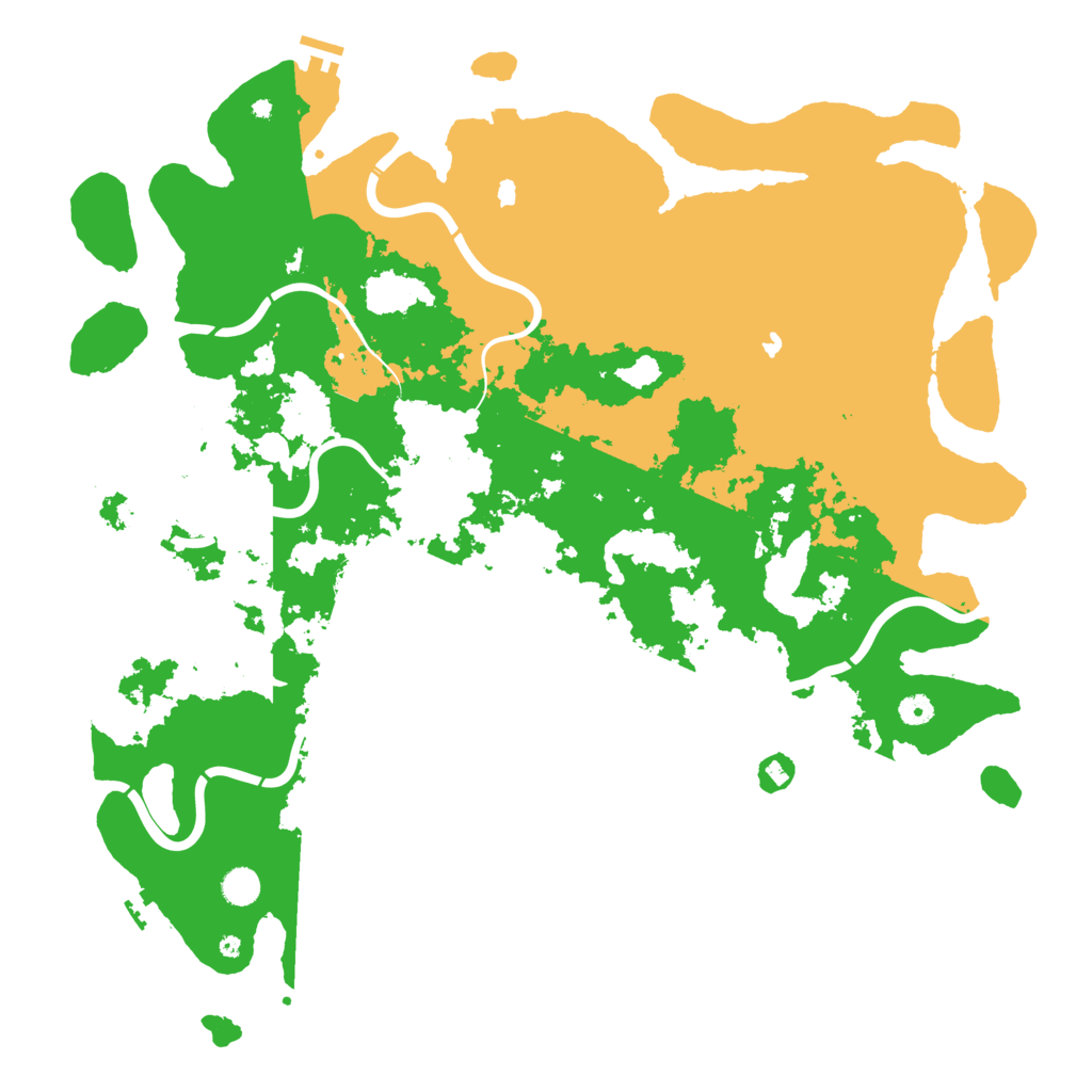 Biome Rust Map: Procedural Map, Size: 5000, Seed: 14212225