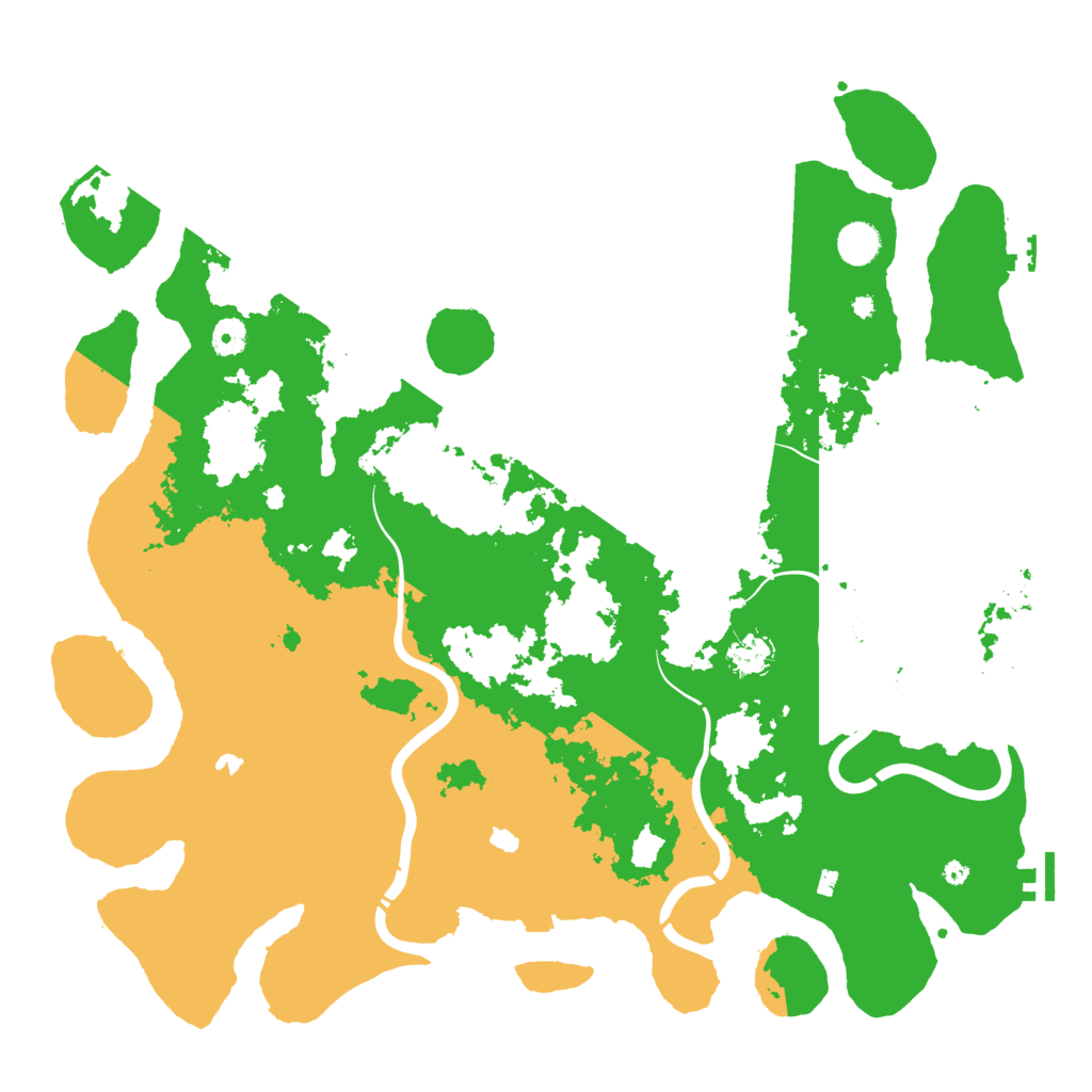 Biome Rust Map: Procedural Map, Size: 4500, Seed: 2323232