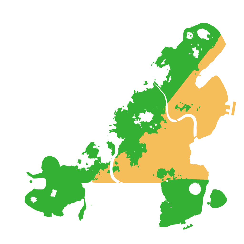 Biome Rust Map: Procedural Map, Size: 3600, Seed: 541333
