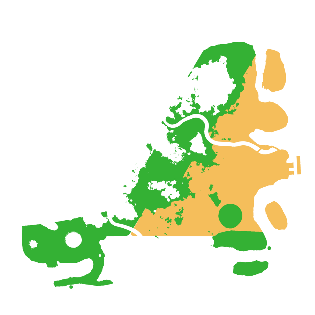 Biome Rust Map: Procedural Map, Size: 3500, Seed: 8113131