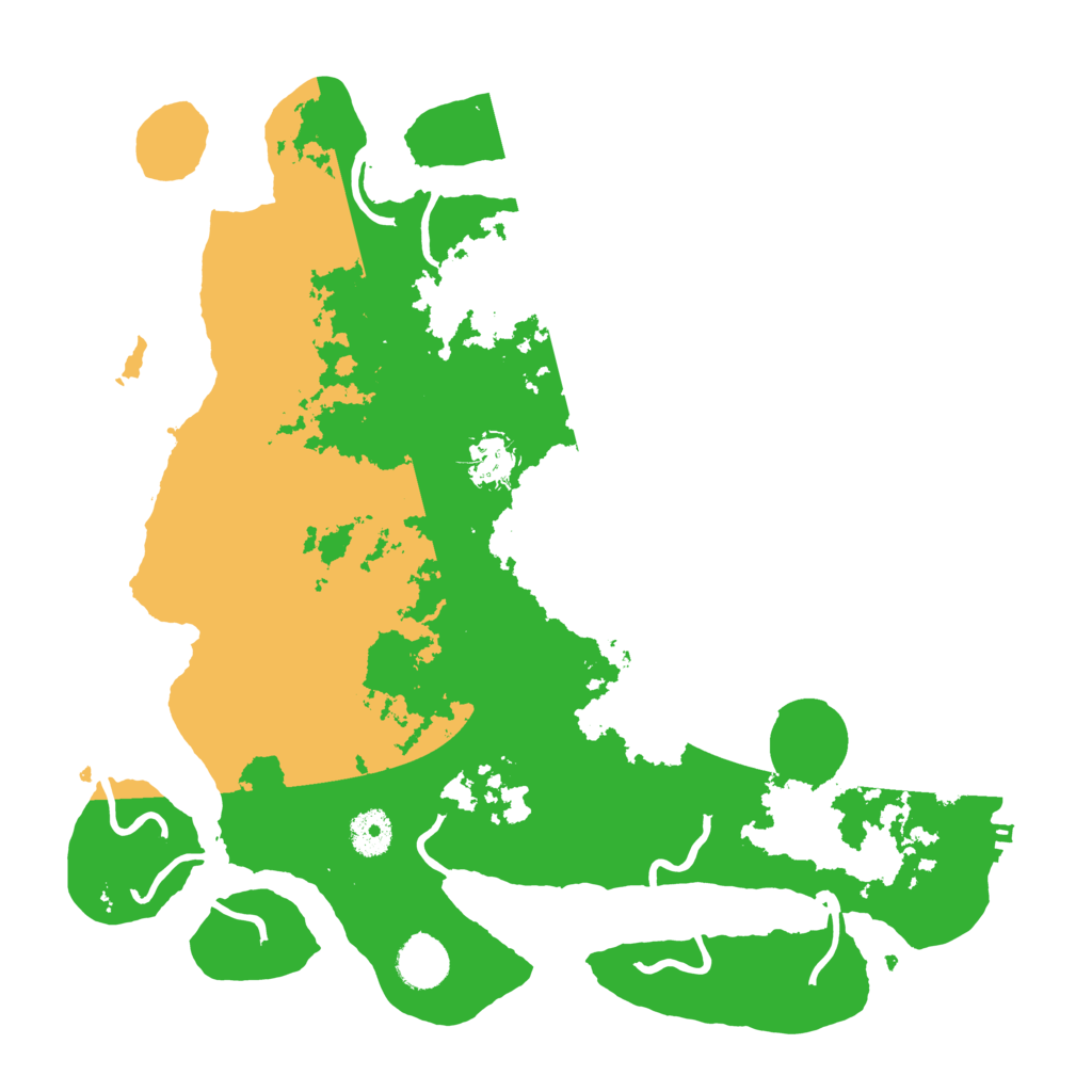 Biome Rust Map: Procedural Map, Size: 3700, Seed: 6161