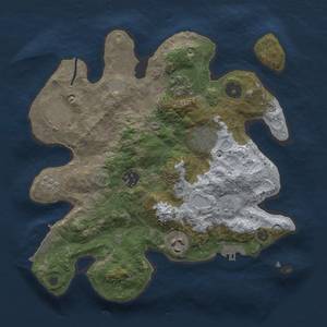 Thumbnail Rust Map: Procedural Map, Size: 3000, Seed: 5939, 13 Monuments
