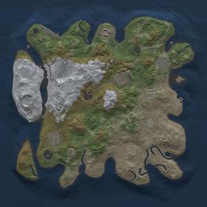 Thumbnail Rust Map: Procedural Map, Size: 3400, Seed: 1798953055, 15 Monuments