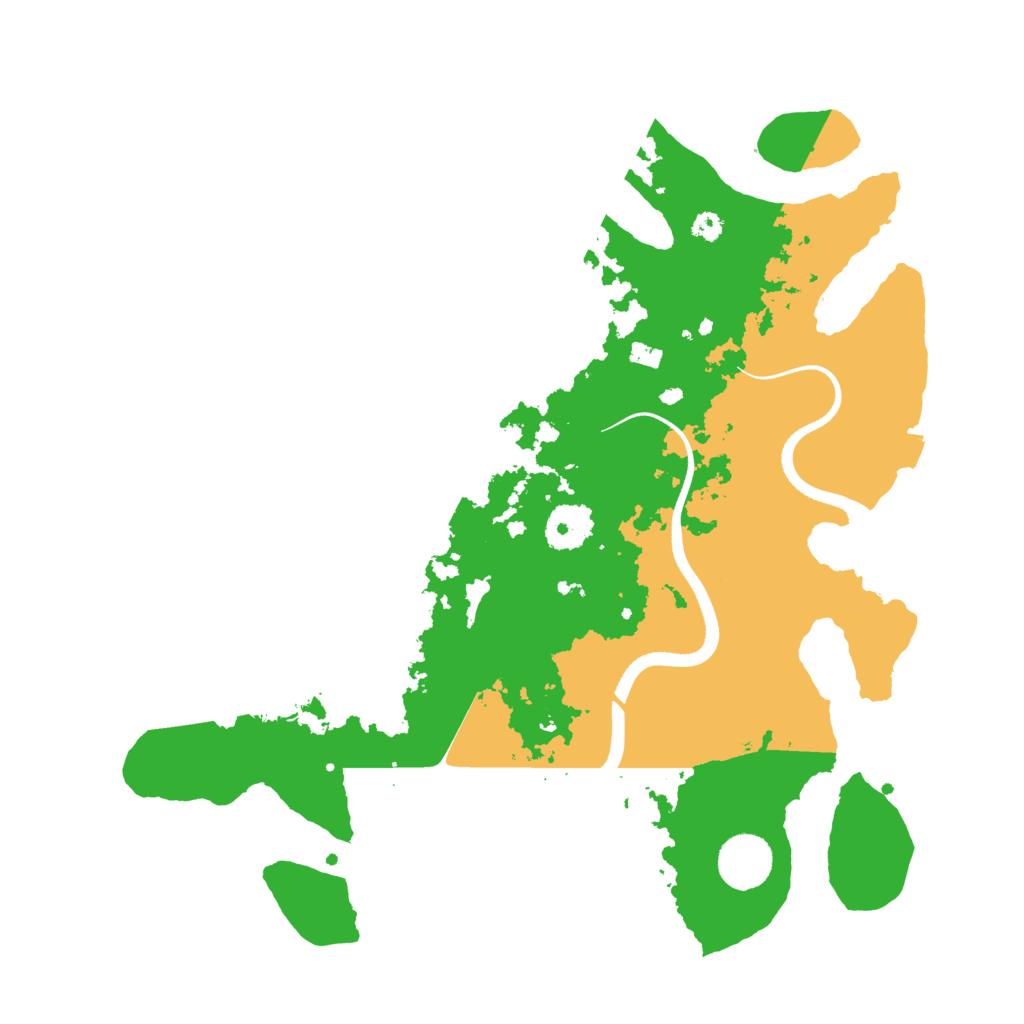 Biome Rust Map: Procedural Map, Size: 3500, Seed: 42589