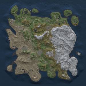 Thumbnail Rust Map: Procedural Map, Size: 4000, Seed: 4000000, 17 Monuments