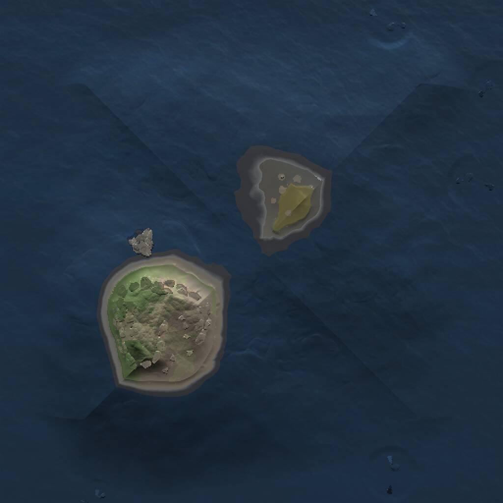 Rust Map: Procedural Map, Size: 1000, Seed: 4654568, 1 Monuments