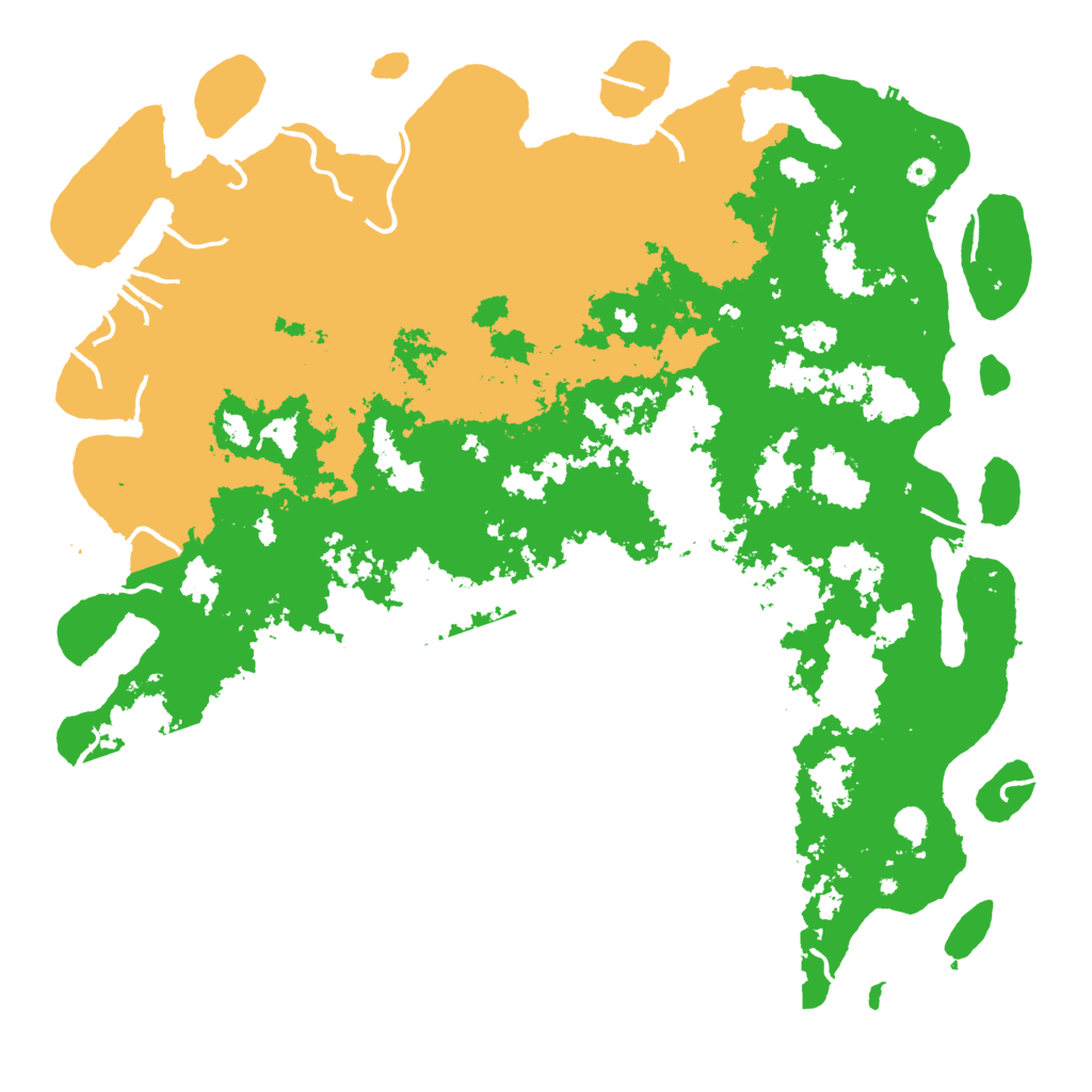 Biome Rust Map: Procedural Map, Size: 6000, Seed: 90025338