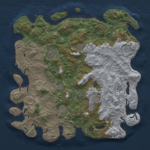 Rust Map: Procedural Map, Size: 4800, Seed: 1772497289, 18 Monuments