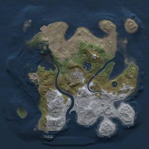 Thumbnail Rust Map: Procedural Map, Size: 2650, Seed: 50000, 10 Monuments