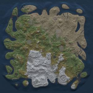 Thumbnail Rust Map: Procedural Map, Size: 4800, Seed: 6329654, 18 Monuments