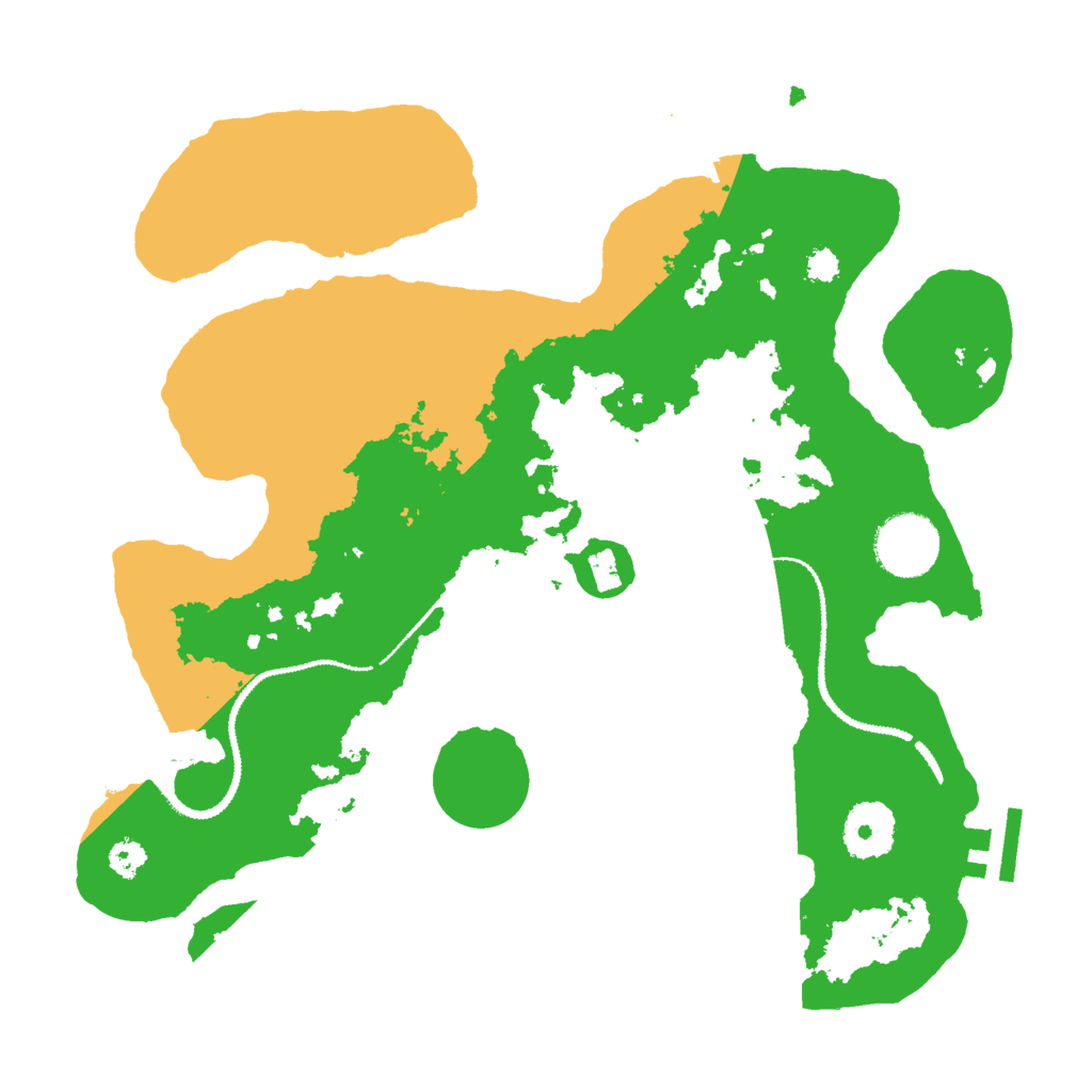 Biome Rust Map: Procedural Map, Size: 3000, Seed: 3156299