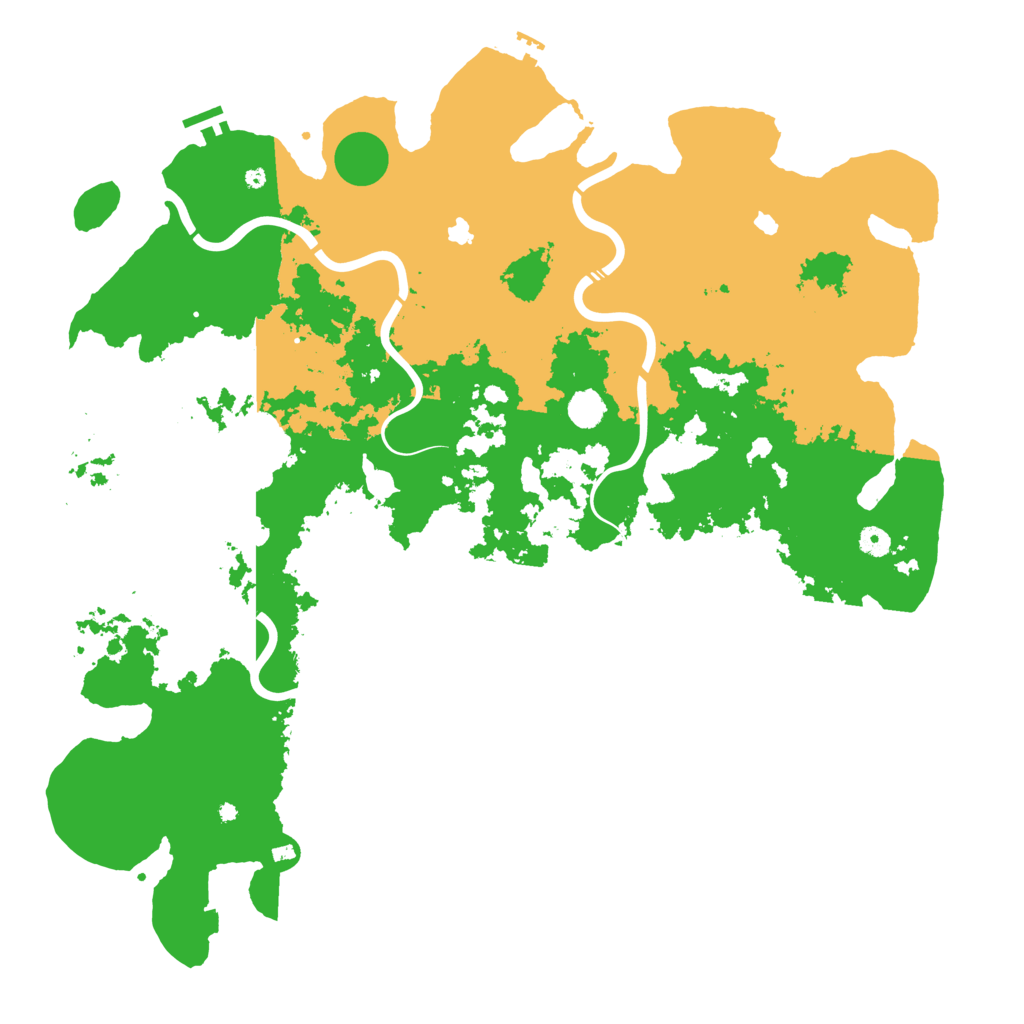 Biome Rust Map: Procedural Map, Size: 5000, Seed: 5434