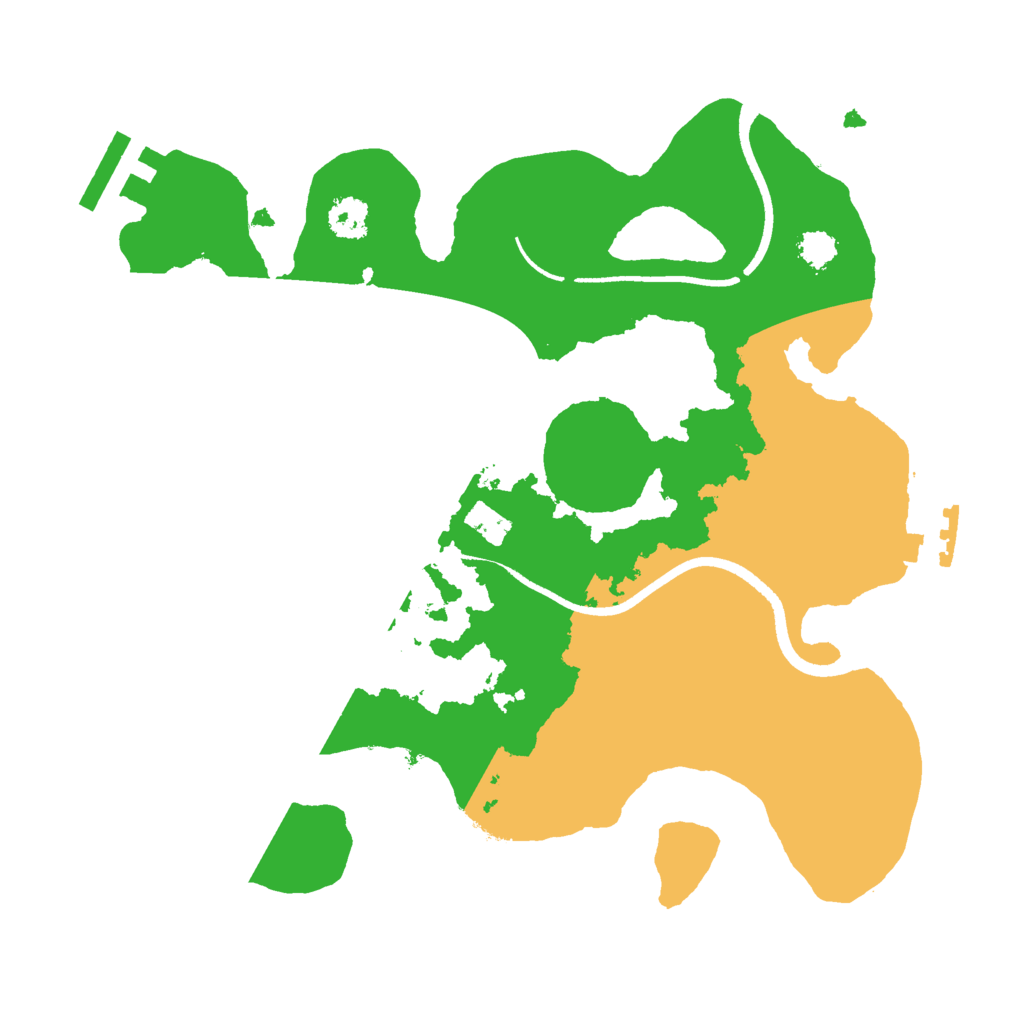 Biome Rust Map: Procedural Map, Size: 2500, Seed: 12340987