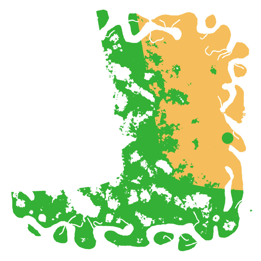 Biome Rust Map: Procedural Map, Size: 6000, Seed: 1596672