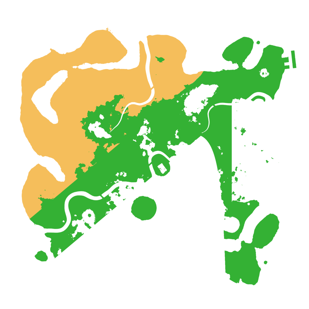 Biome Rust Map: Procedural Map, Size: 3550, Seed: 505181