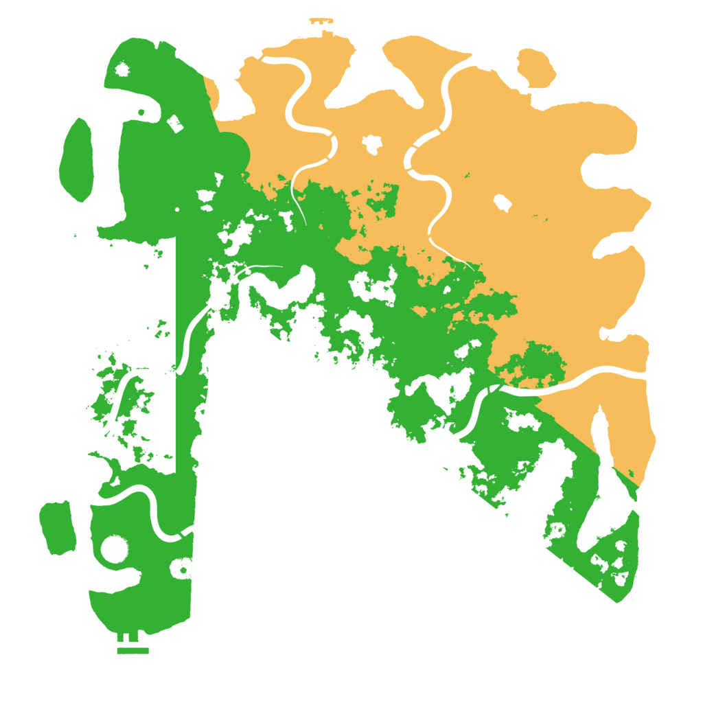 Biome Rust Map: Procedural Map, Size: 4500, Seed: 1047268408
