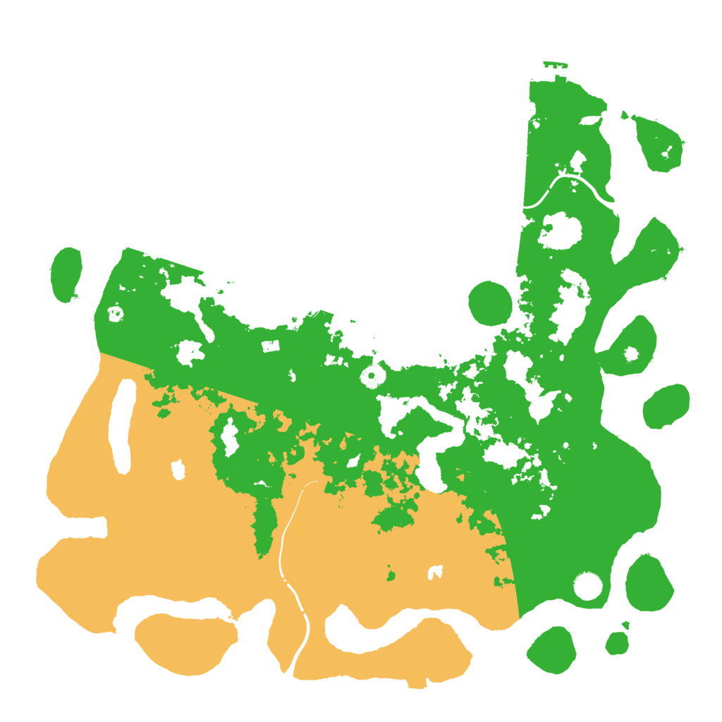 Biome Rust Map: Procedural Map, Size: 4500, Seed: 1009894083