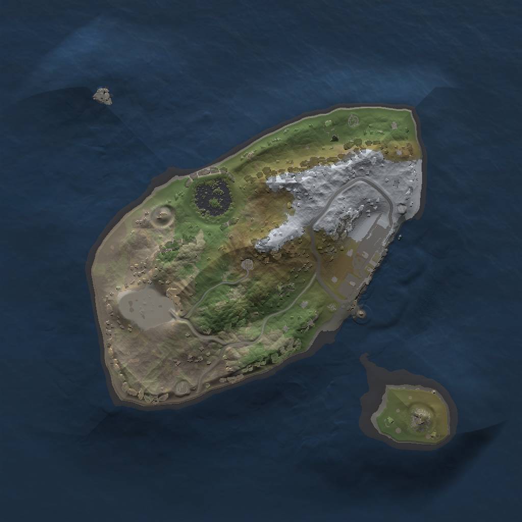 Rust Map: Procedural Map, Size: 1450, Seed: 4273, 4 Monuments