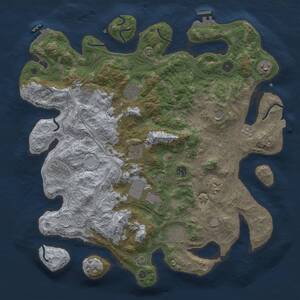 Thumbnail Rust Map: Procedural Map, Size: 4250, Seed: 425900050, 17 Monuments