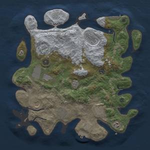 Thumbnail Rust Map: Procedural Map, Size: 3500, Seed: 990431465, 16 Monuments